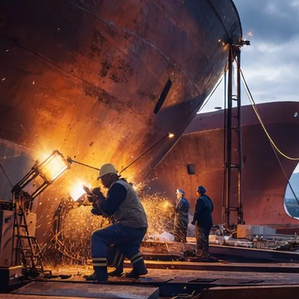 Shipyard welding and large vessel construction – Korean shipbuilding industry